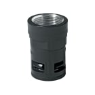 COSMEC - CSM5112M-2325NM Raccordo diritto ad innesto rapido in PA, filetto femm. metallico, M 25 x 1,5 , IP68, nero, AD28,5