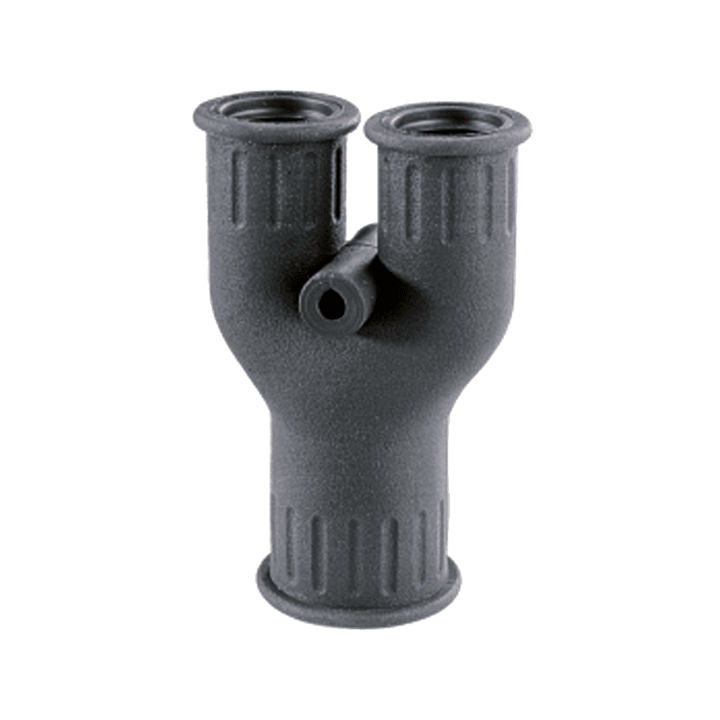COSMEC - CSM5025-212121N Raccordo di distribuzione a Y in TPE, IP66, nero, AD21,2-21,2-21,2