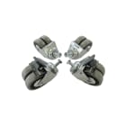 DKC-RAMBLOCK - RMBRZA41 Ruote pivotanti per armadi, confezione 4 pezzi