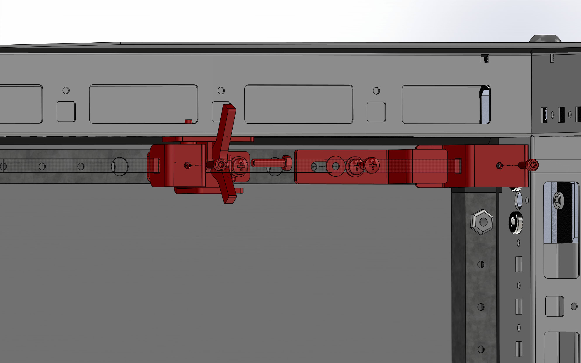 DKC-RAMBLOCK - RMBRZBS03 Blocco porta per armadi in linea