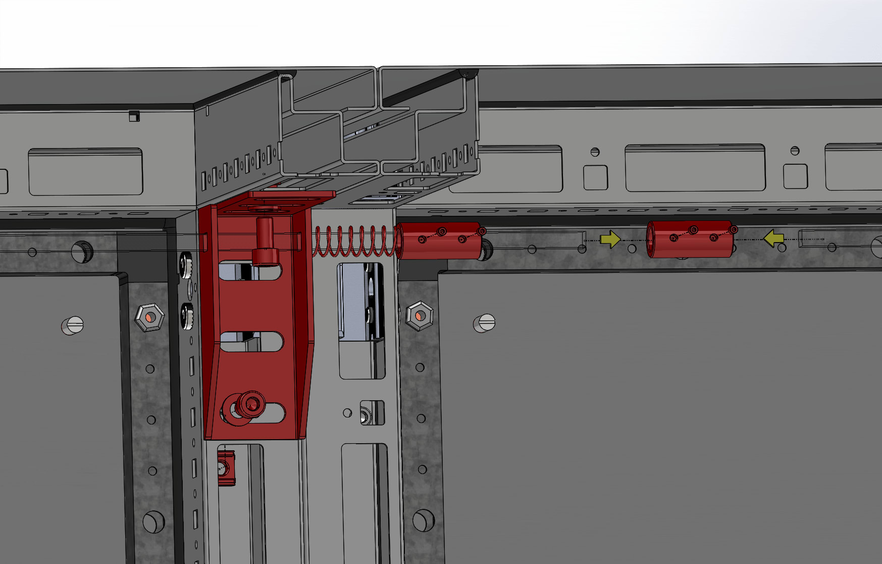 DKC-RAMBLOCK - RMBRZBS04 Boccola unione aste con staffa di sostegno