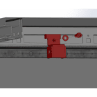 DKC-RAMBLOCK - RMBRZBS05 Sostegno blocco porta ad aste per ultimo armadio batteria