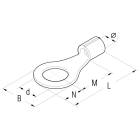 CEMBRE SPA - CEMS1.5-M4/3 CAP.BRASATO OCCH SEZ.1,5MMQ VITE 4MM B=7