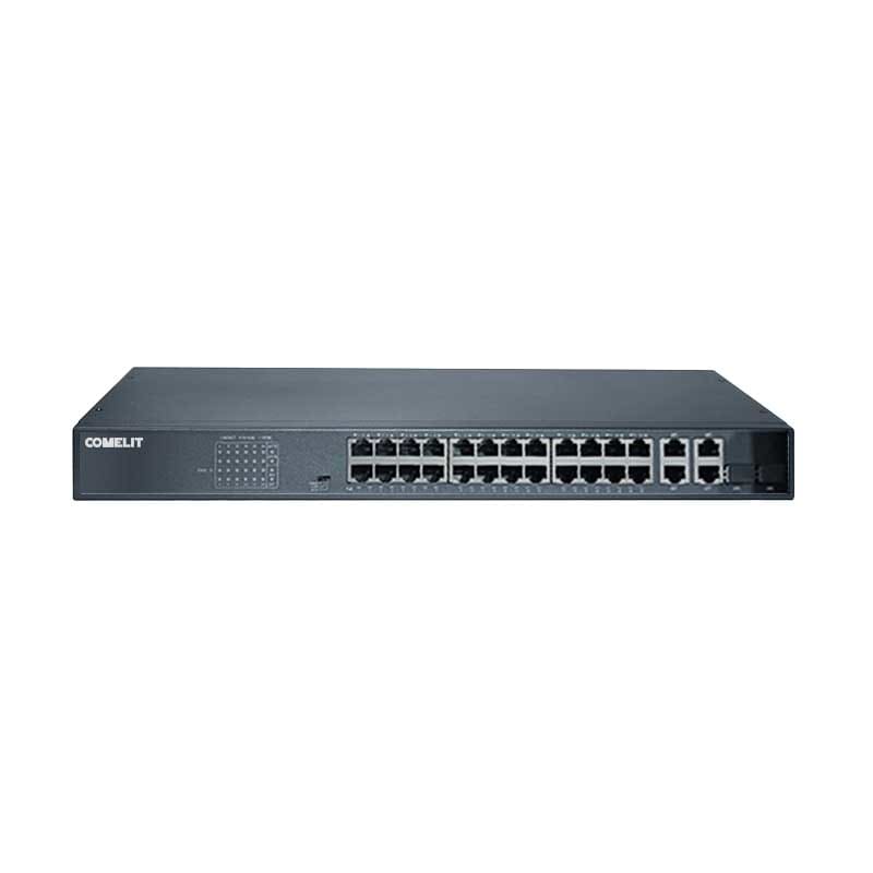 COMELIT GROUP SPA COES24P6GA SWITCH POE, 24 PORTE + 4GE + 2SFP