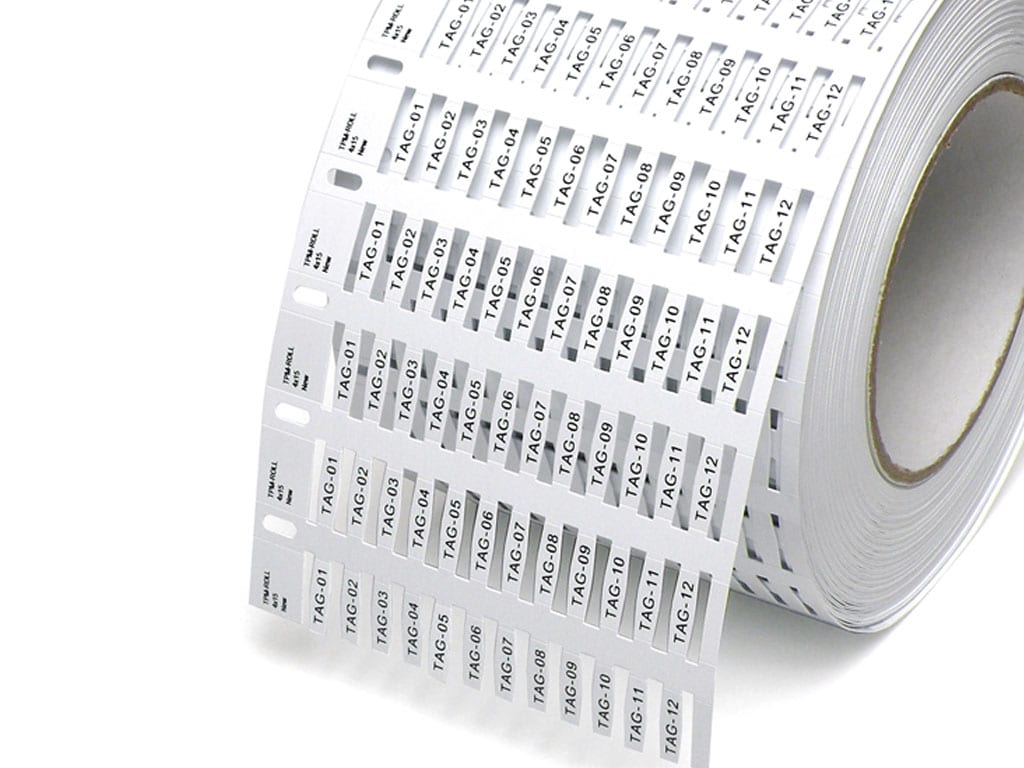 CEMBRE SPA - CEM44047B TARGH.TPM-ROLL BICONICA GIALLA 4X40MM. R