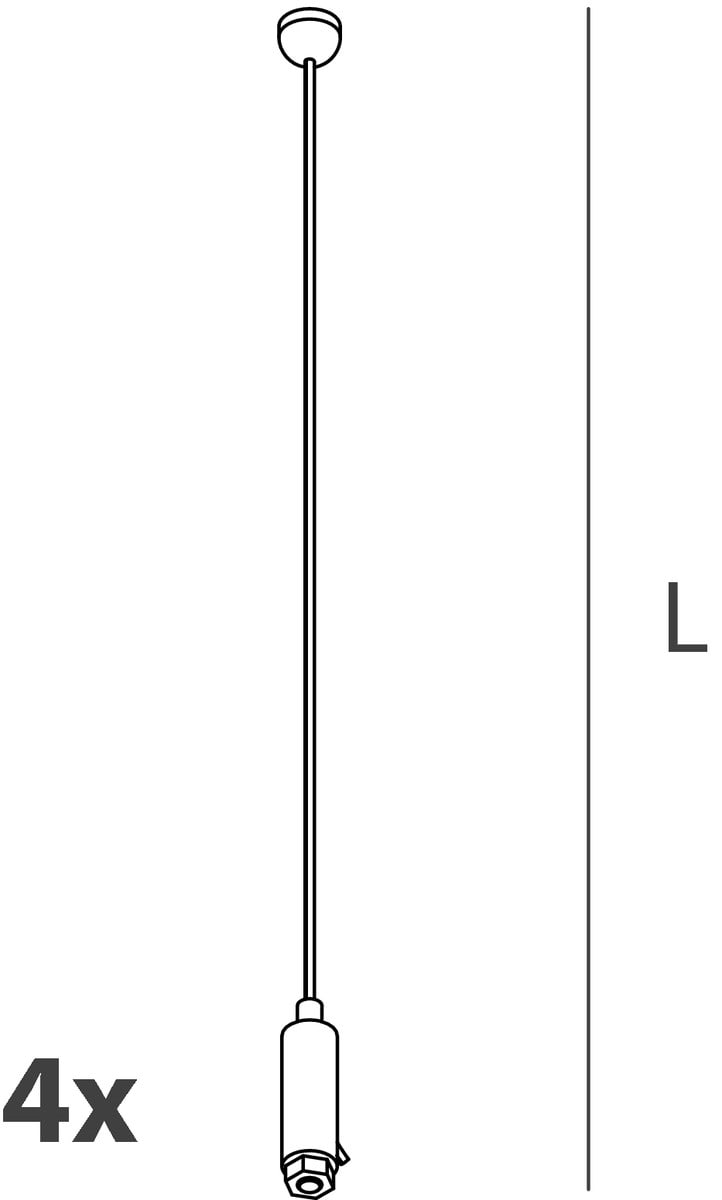 NOVALUX SPA - NOX104110.99 CAVI DI SOSPENSIONE (4pz)