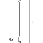NOVALUX SPA - NOX104110.99 CAVI DI SOSPENSIONE (4pz)