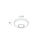 NOVALUX SPA - NOX105910.99 SENSORE HIGH BAY DALI PLAFONESensore DALI di luce ambientale e rilevatore di presenza, per installazione a soffitto. Altezza di installazione 3-10 m.