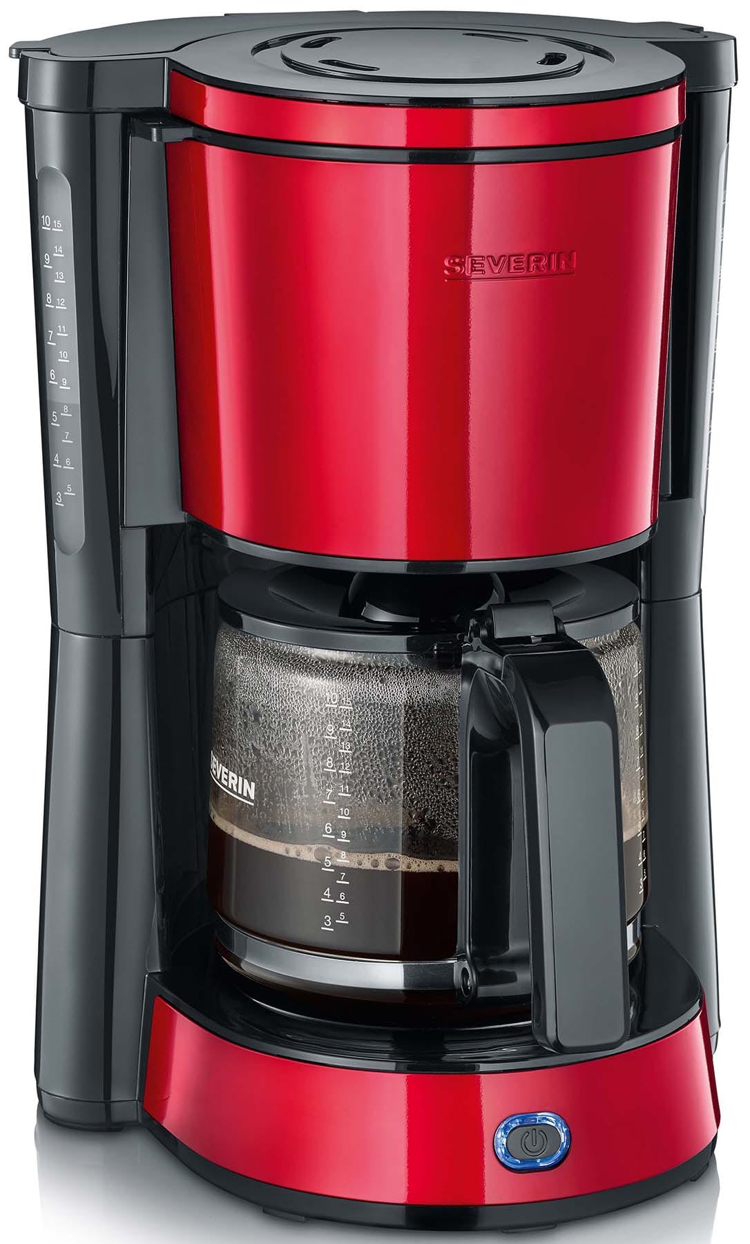 Severin SEV481700 Kaffeeautomat 10T 1000W 1.25L Glaskanne