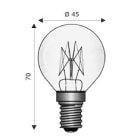 WIMEX WIM4130012 E14 45X70 24V 25W CH.