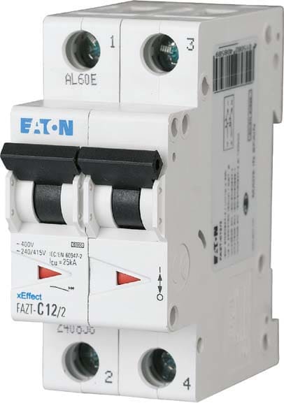 EATON EAO240860 FAZT-C15/2 INT. MT 15KA 2P C 15A
