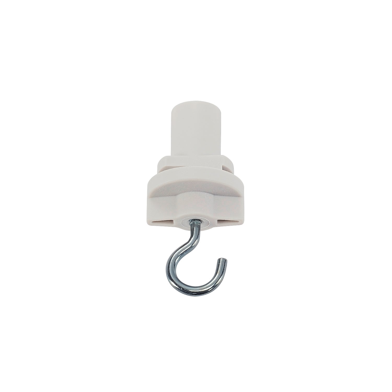 SLV ITALIA SRL SLV1001393 GANCIO, PER BINARIO S-TRACK, BIANCO