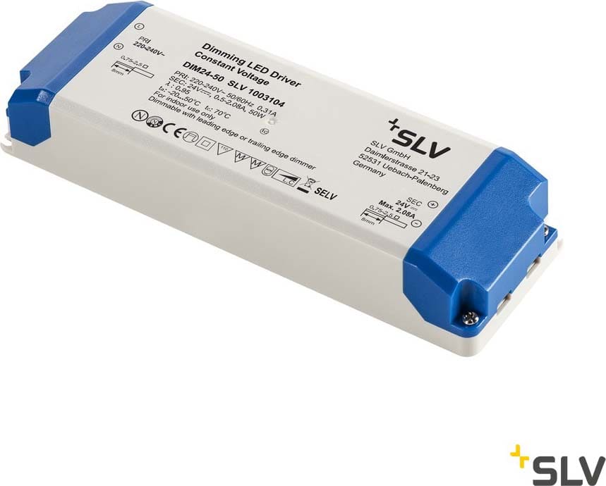 SLV ITALIA SRL SLV1003104 ALIMENTATORE LED 50 W 24V TRIAC DIMMERAB