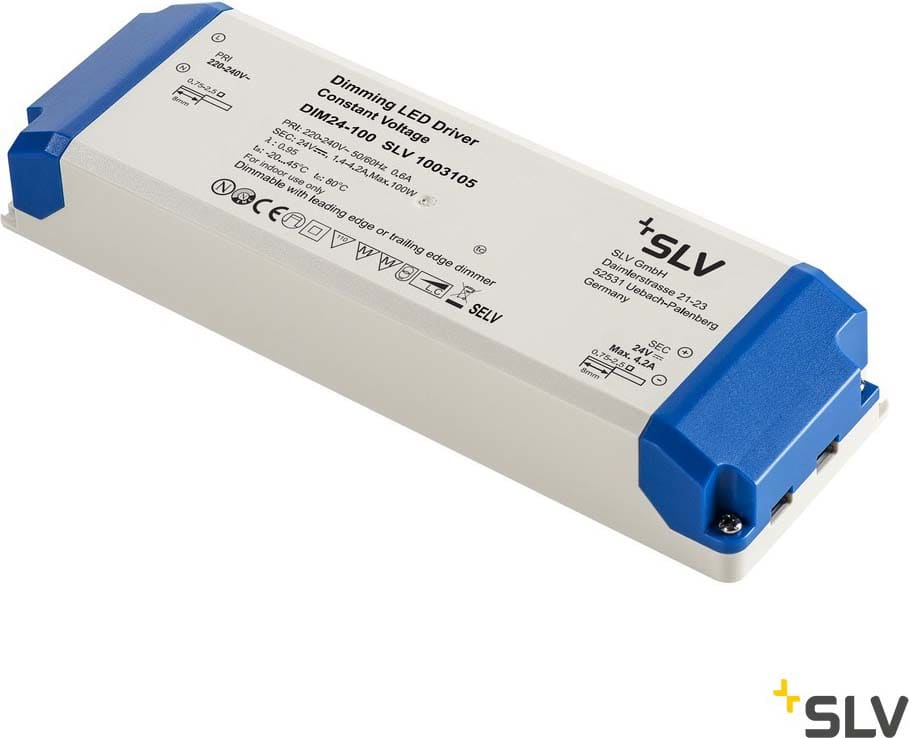 SLV ITALIA SRL SLV1003105 ALIMENTATORE LED 100 W 24V TRIAC DIMMERA