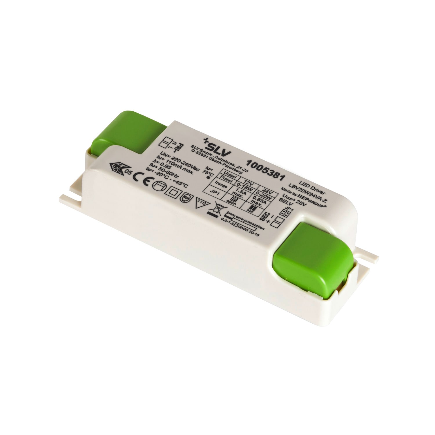 SLV ITALIA SRL SLV1005381 DRIVER LED, 20W 12/24V