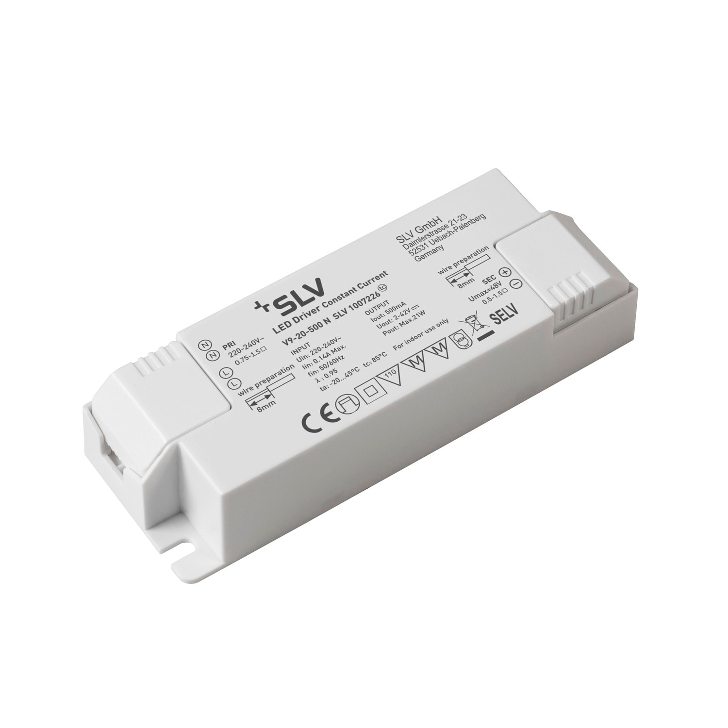 SLV ITALIA SRL SLV1007226 DRIVER LED 21 W 500 MA