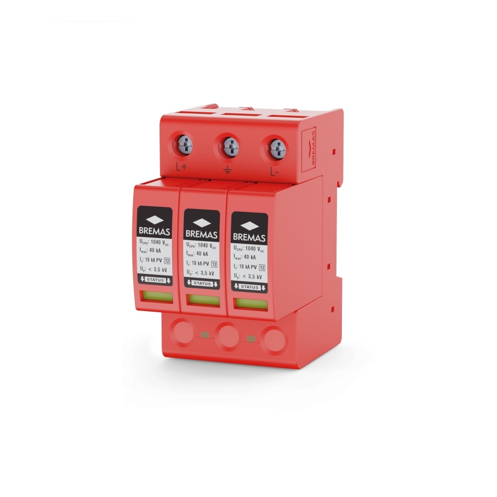 BREMAS ERSCE - BRMSAPV100T2 SCARICATORE T2 PV 1040VDC