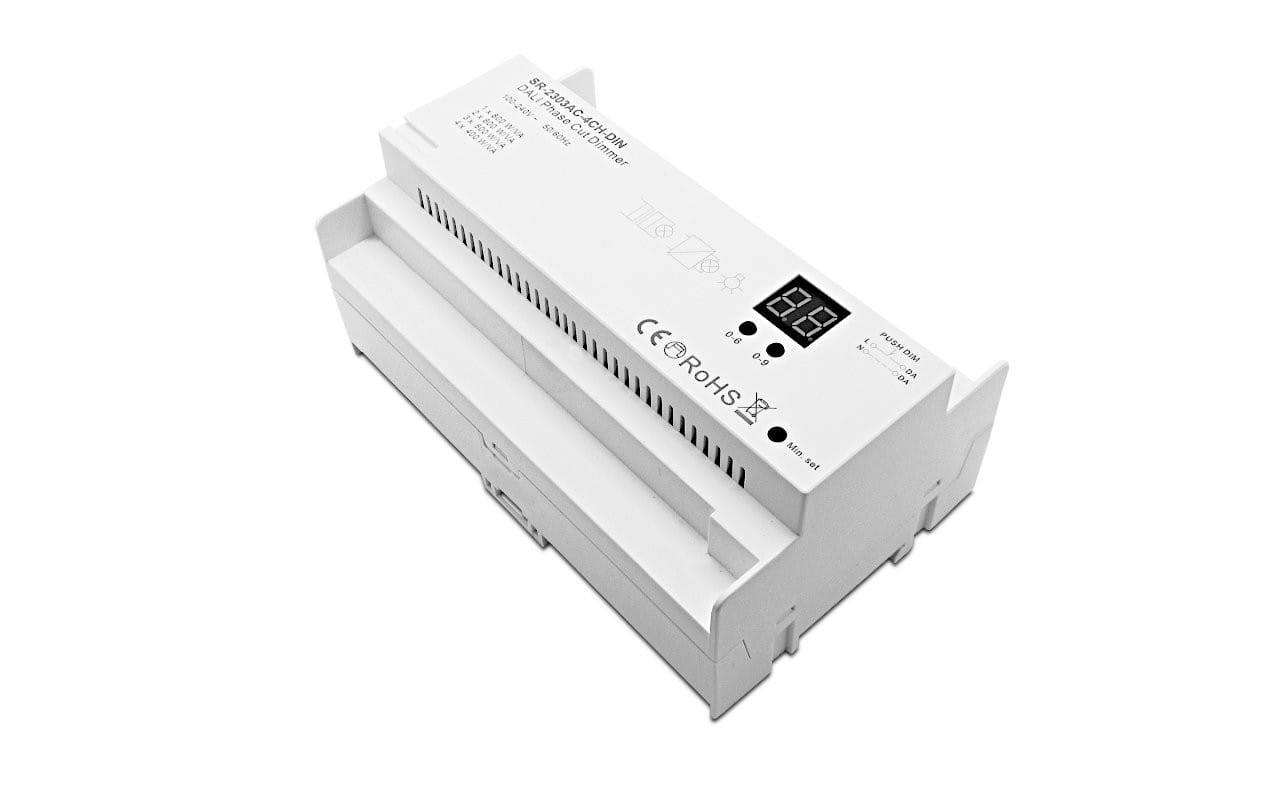 LEF LIGHTING SRL LEFSR-2303AC-4CHDIN DIM. PUSH/DALI/TAGLIO DI FASE 4X200W LED