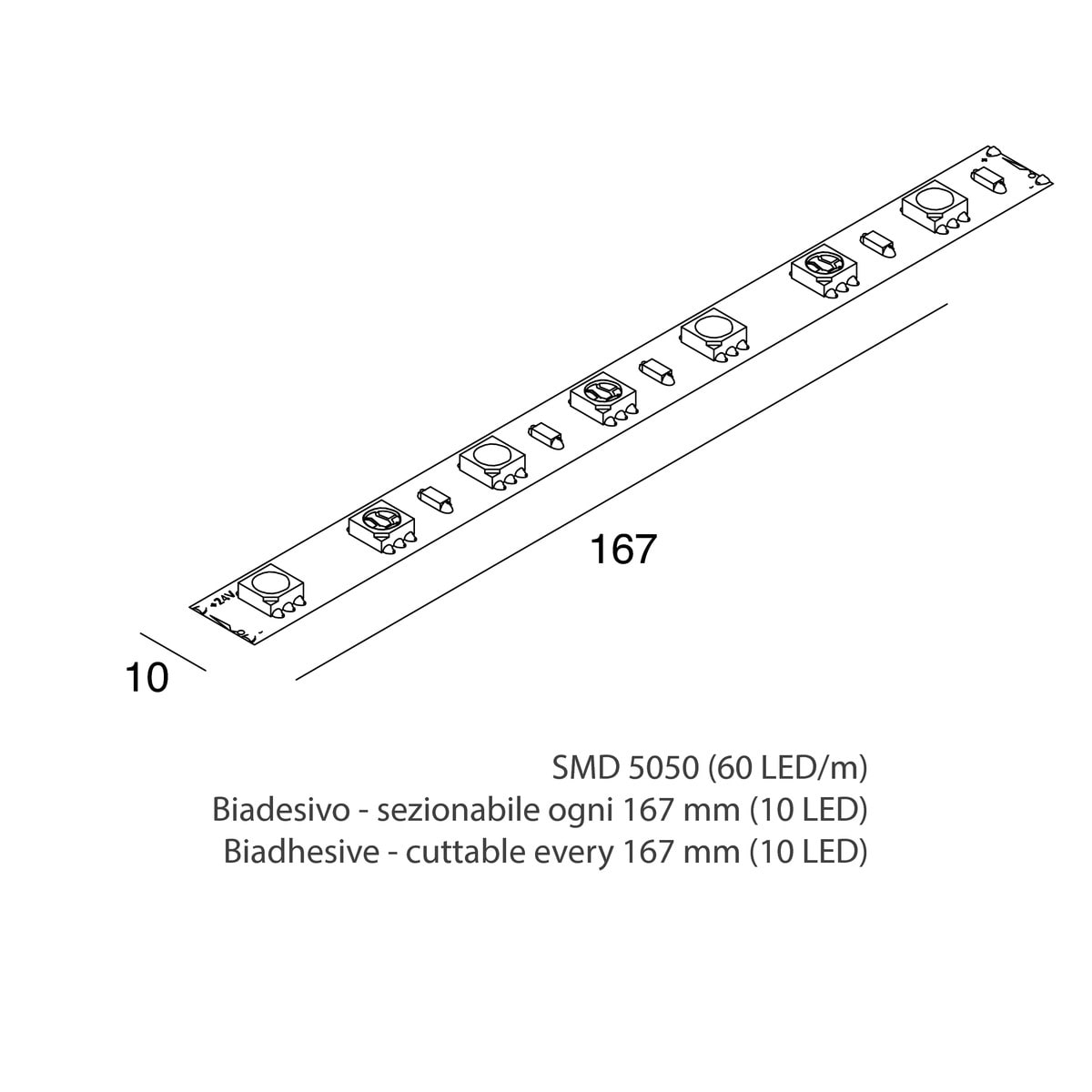 NOVALUX SPA NOX102607.99 STRIP LED: 14,4W/M-24V-5M-RGB+W