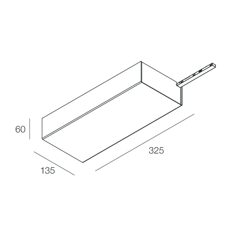 NOVALUX SPA - NOX108416.02 BOX PER BINARIO A PLAFONE INIZIO LINEA CON ALIMENTAZIONE INTEGRATA 150W + OPTOISOLATORE + CENTRALINA DALI LIGHT IOT. Box a plafone, Alimentazione di t