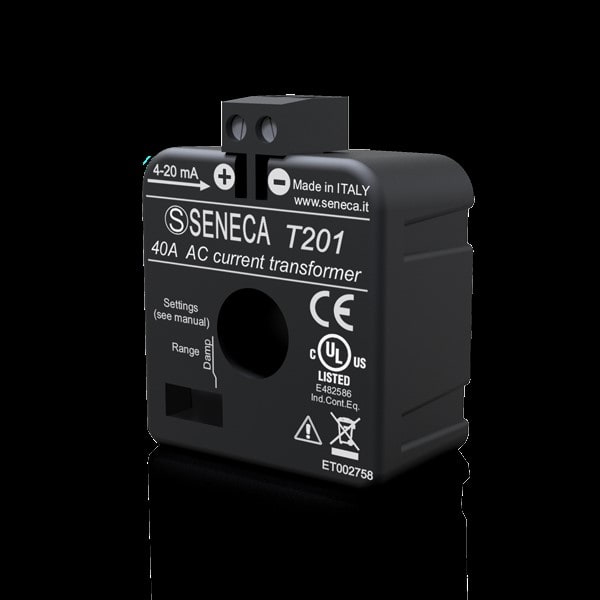 SENECA SCXT201 TRASF COR 0-40A(AC)/4-20MA 8 SC D12MM