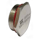 COSMEC - CSMEXD6050-M25SB Tappo in ottone nichelato per chiusura di fori filettabili ATEX, filetto M25x1,5 mm