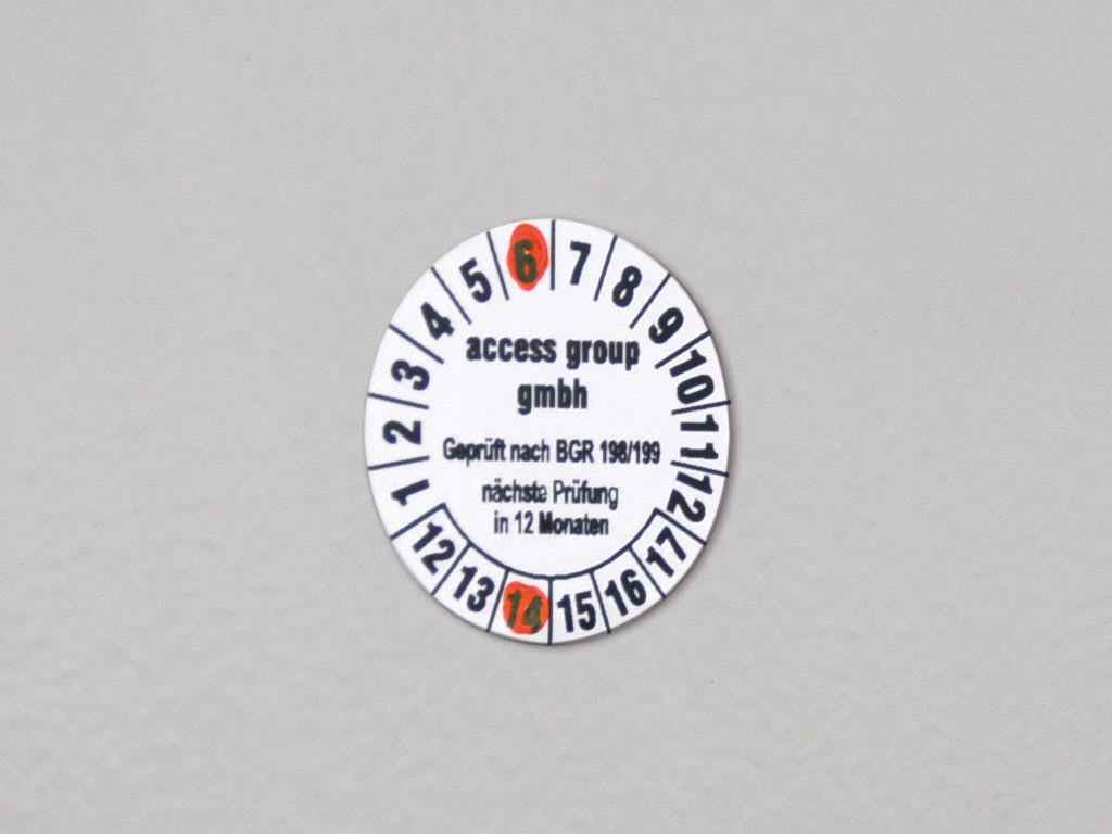 CEMBRE SPA - CEM990858 TARGA MG-SIGNS PVCA ROSSA TONDA 40 MM.