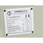 CEMBRE SPA - CEM88922 TARGA QUADRO MG-VRT-AH BIANCA PVC 42X78