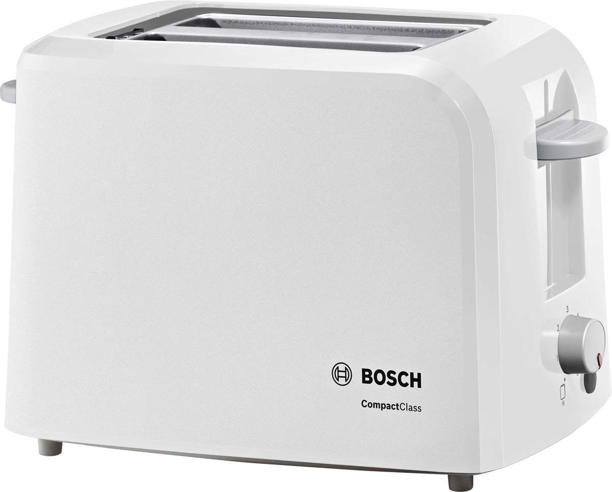 BOSCH ROBERT BOSTAT3A011 Toaster,2Schlitz,980W,Brotlift,weiss-gra