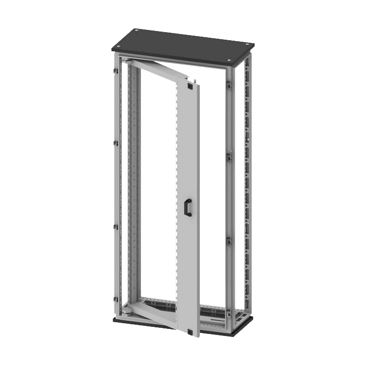 DKC-RAMBLOCK - RMBR5TIEC2080 Telaio Rack 19 pollici centrato, 40 HE, dimensioni 2000 x 800 mm (AxL)