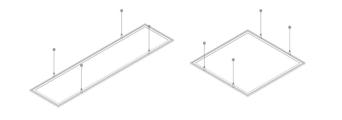 NOVALUX SPA NOX16223.99 THE PANEL: KIT SOSP.600/1200 CAVI 4X3MT