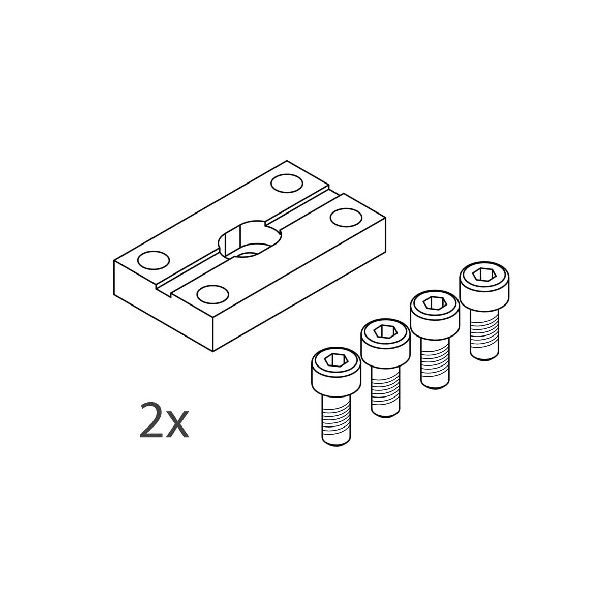 NOVALUX SPA - NOX16232.96 Kit di giunzione per The Panel 2.