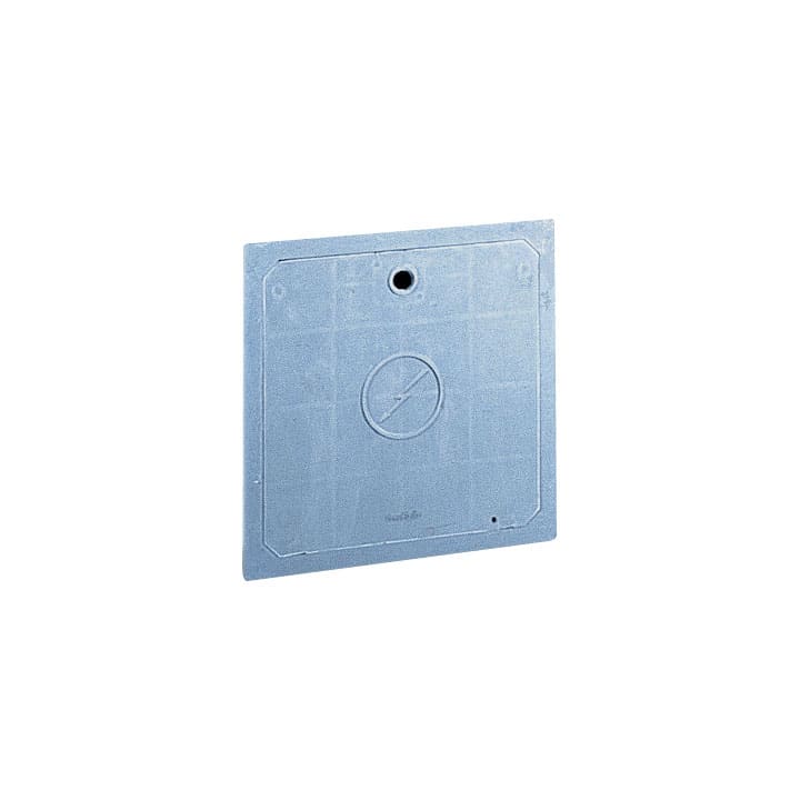 CONCHIGLIA - CON076350008 Serie TPV - Sportello in vetroresina per nicchia 425x425 mm (AxB), serratura con chiave a triangolo