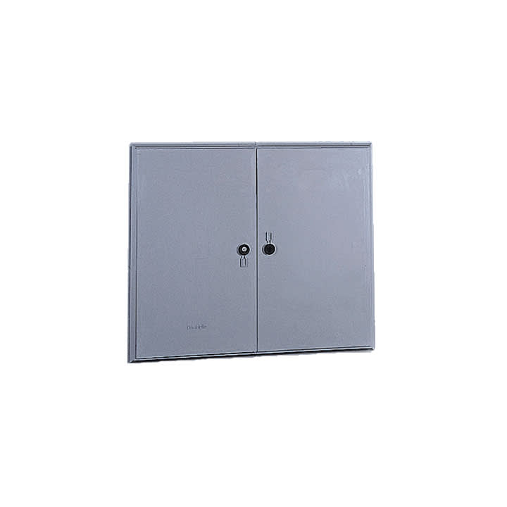 CONCHIGLIA - CON076702000 Serie TPV - Sportello in vetroresina per nicchia 870x1045 mm (AxB), 2 ante, serratura con chiave Y21