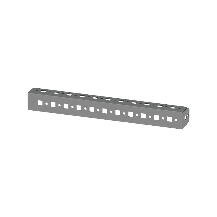 DKC-RAMBLOCK - RMBRZPDF600 Profili frontali per armadi CQE e CAE, larghezza 600 mm, confezione 4 pezzi