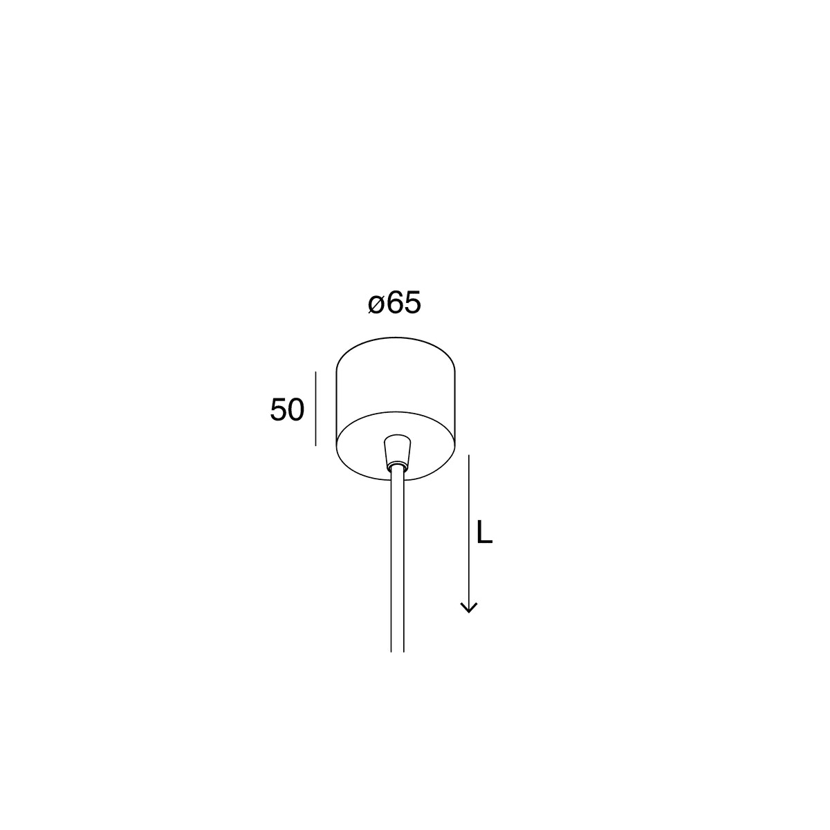 NOVALUX SPA - NOXA710K0001BK TUBO : SOSPENSIONE L1200 BIA