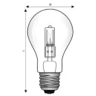 WIMEX - WIM4254104 AL.E27 60X105 240V 42W GLS CH-