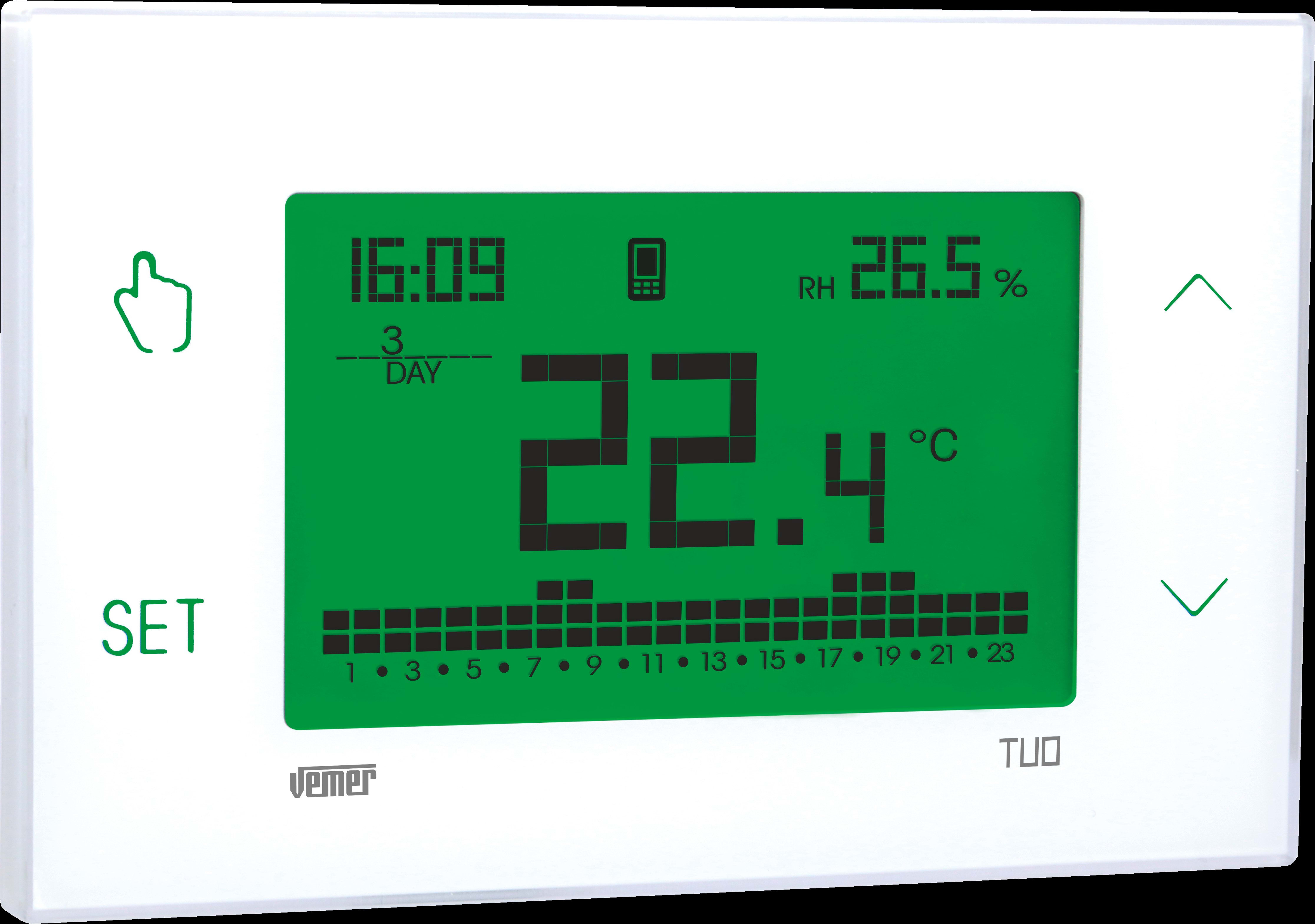 VEMER SPA VEMVE795800 TUO 4G CRONOTERM. TOUCHCOLOR BIANCO