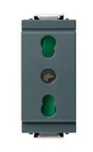 VIMAR SPA - VIW17033 Presa 2P+T 16A P17/11 grigio