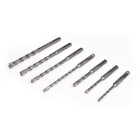 TRADEFORCE TDM0118420006 SET 7 PUNTE SDS-PLUS DA MURO - 4 TAGLIEN