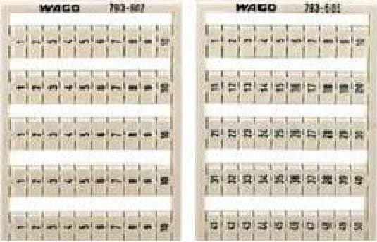 WAGO ITALIA SRL - WAG793-666 SCHEDA DI MARCATURA WMB COME SCHEDA, BIA