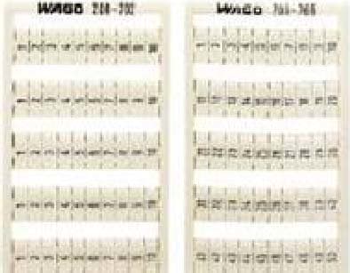 WAGO ITALIA SRL - WAG209-707 SCHEDA DI MARCATURA WSB COME SCHEDA, BIA