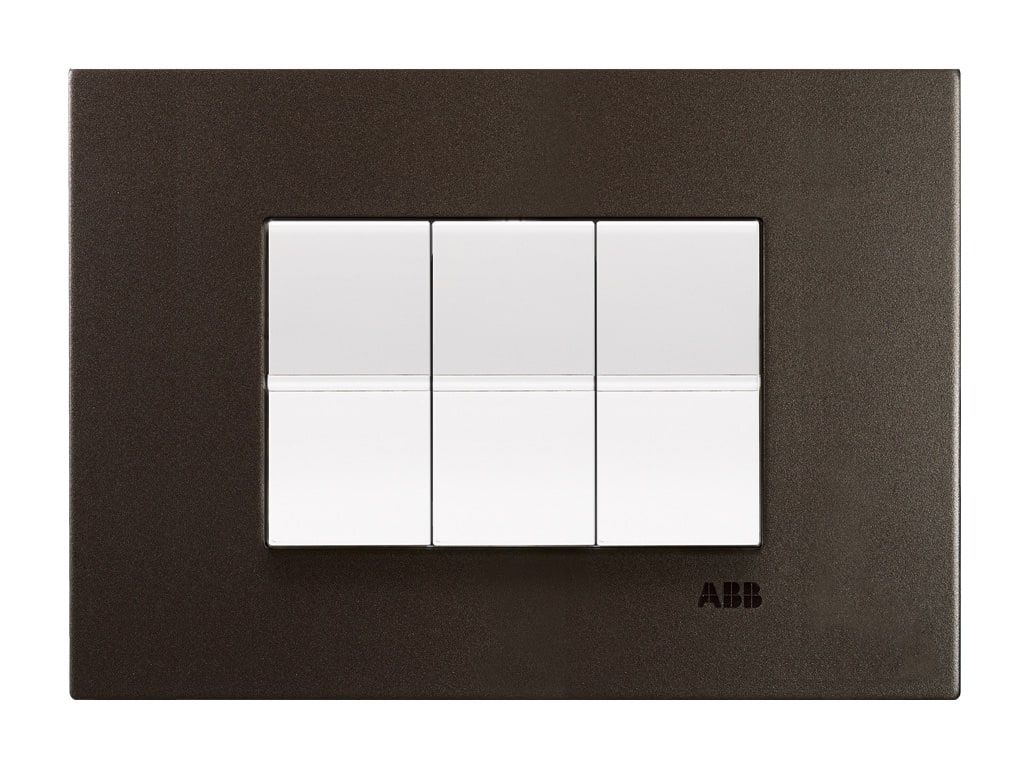 ABB SPA - ABBZ0310MO Z2373.1 MO Placca acciaio Moka 3M