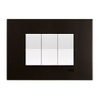 ABB SPA - ABBZ0310NS Z2373.1 NS PLACCA ACCIAIO NERO 3M