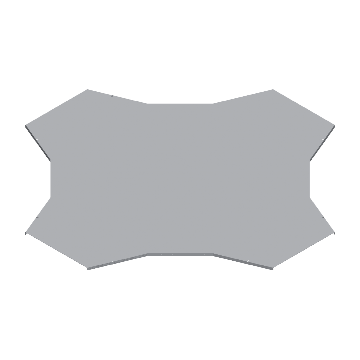 DKC-COMBITECH - SCZWXK336IX4 W5 Coperchio Derivazione Piana X base 100 R6 sp 1 IX4