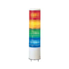 SCHNEIDER ELECTRIC - SNRXVC4B4K Harmony XVC, Colonna luminosa monoblocco precablata, plastica, rosso aranc. verde blu, Ø40, montaggio diretto su base, luce fissa, IP54, 24 VAC/DC