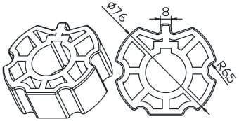 CAME SPA - CMC001YK6106 TUBO Z.F. 80x1mm