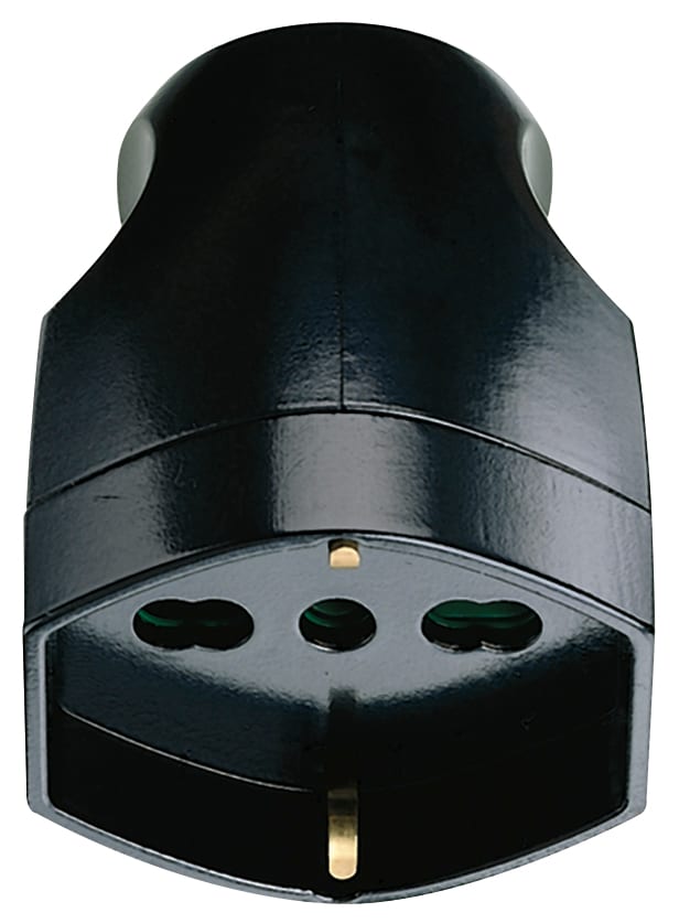 VIMAR S.P.A. - VIW00225 PRESA 2P+T 16A UNIVERSALE ASSIALE NERO