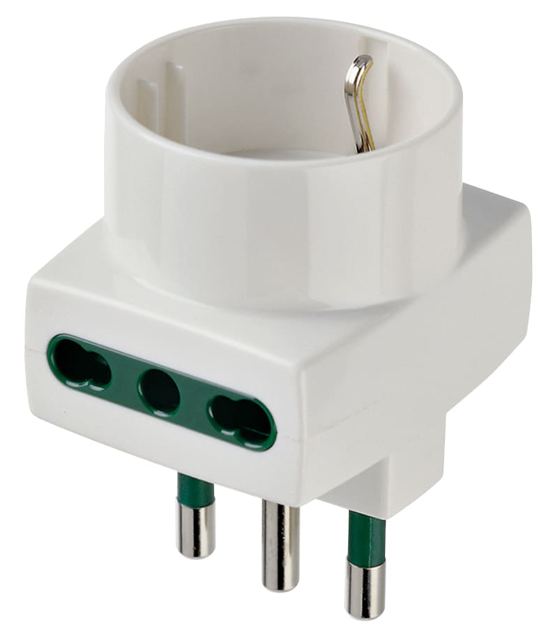 VIMAR SPA VIW00323.B ADATTATORE MULT. S17+2P17/11+P30 BIANCO