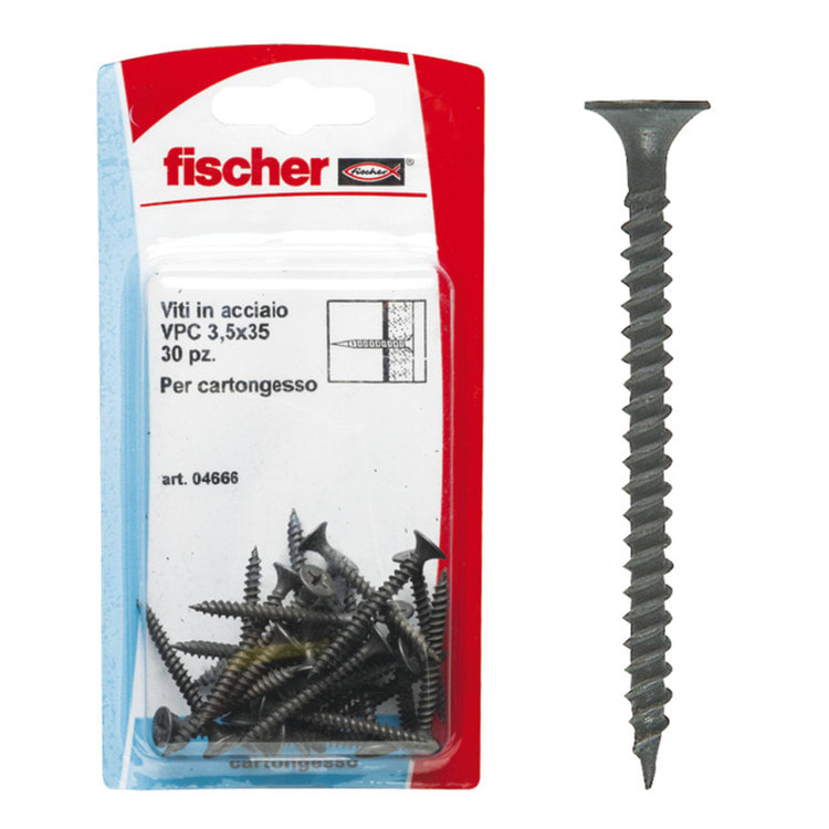 FISCHER ITALIA S.R.L - FIS00004666 VPC 3,5X35 K VITI CARTONGESSO- L.AZZ